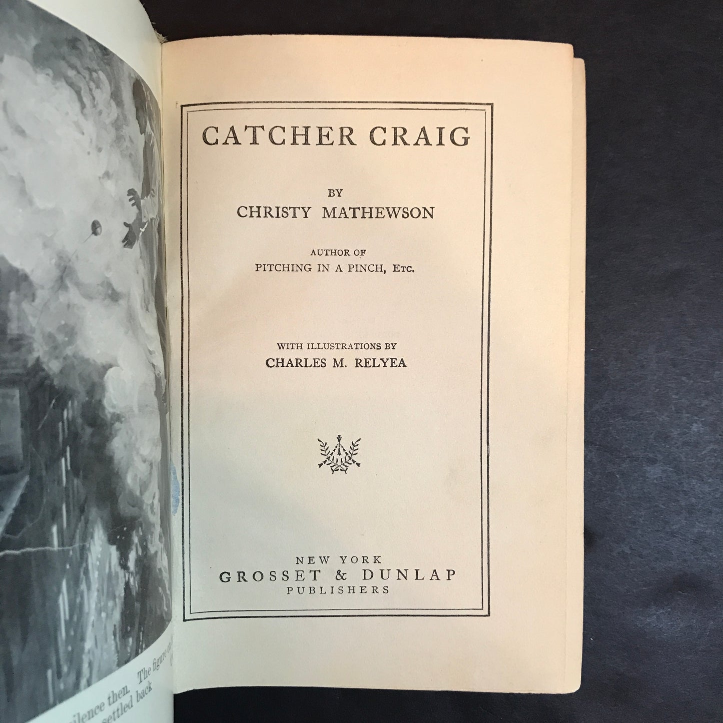 Catcher Craig - Christy Mathewson - 1915