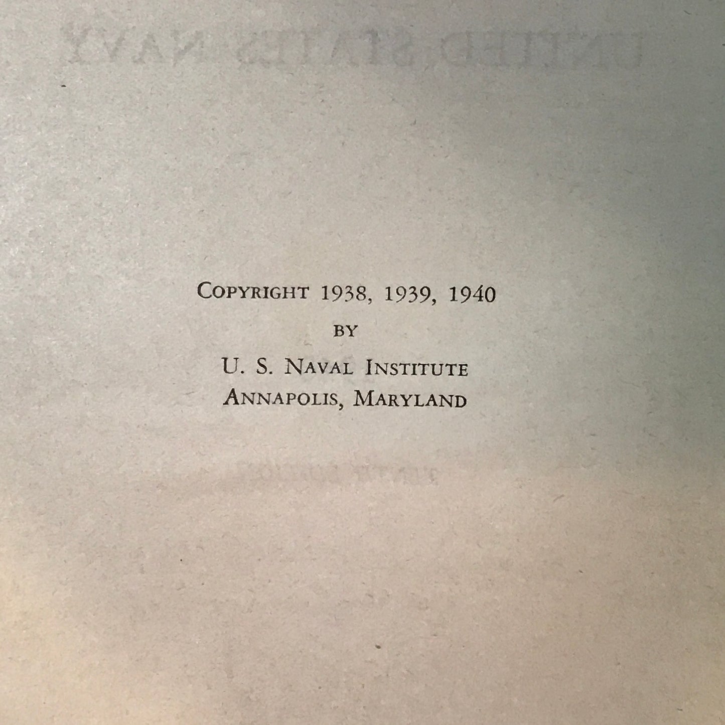 The Bluejackets' Manual - United States Naval Institute - 10th Edition - 1940