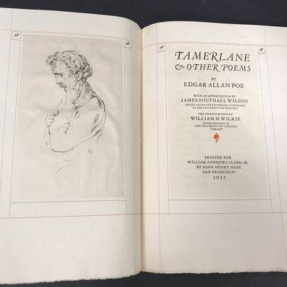 Tamerlane and Other Poems - A Bostonian (Edgar Allen Poe) - First Known Facsimile Privately Published by a Collector - #121 of 150 - 1923