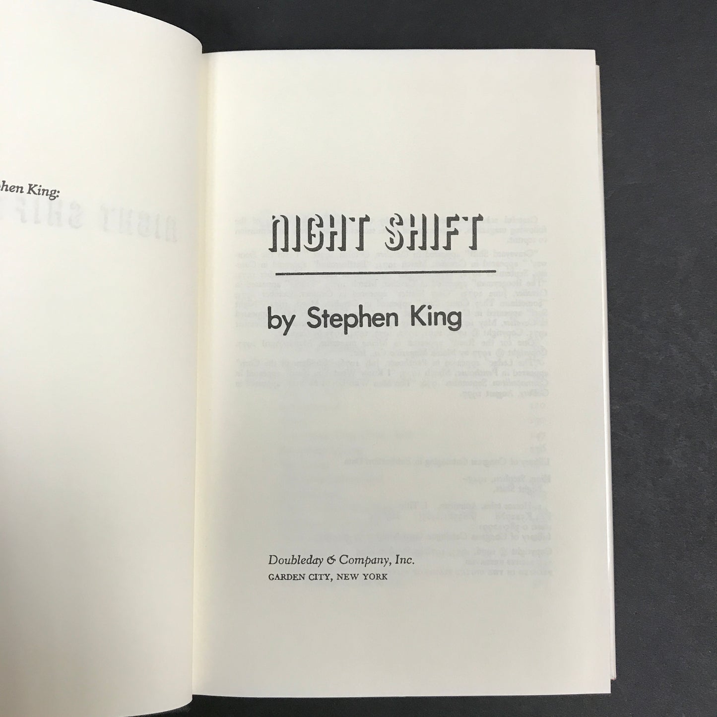 Night Shift - Stephen King - 1st Trade - Book Club Edition - 1978