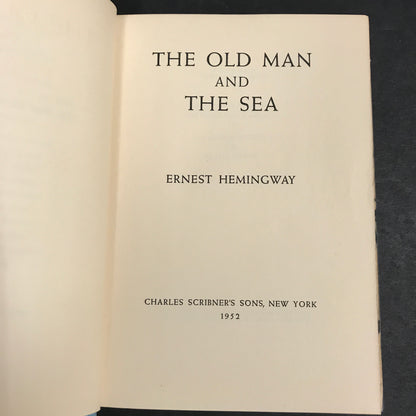 The Old Man And The Sea - Ernest Hemingway - 1st Book Club Edition - 1952