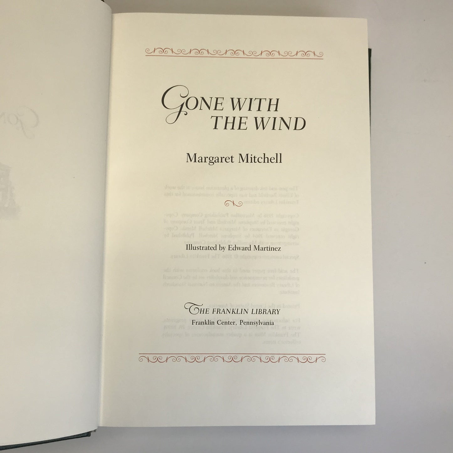 Gone With the Wind - Margaret Mitchell - Franklin Library - Patron's Edition - Slip Case