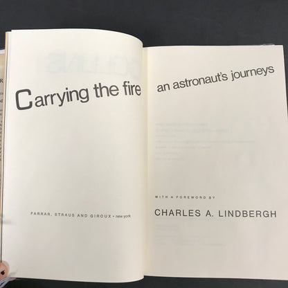 Carrying The Fire - Michael Collins - Signed - 1st Edition - 1974