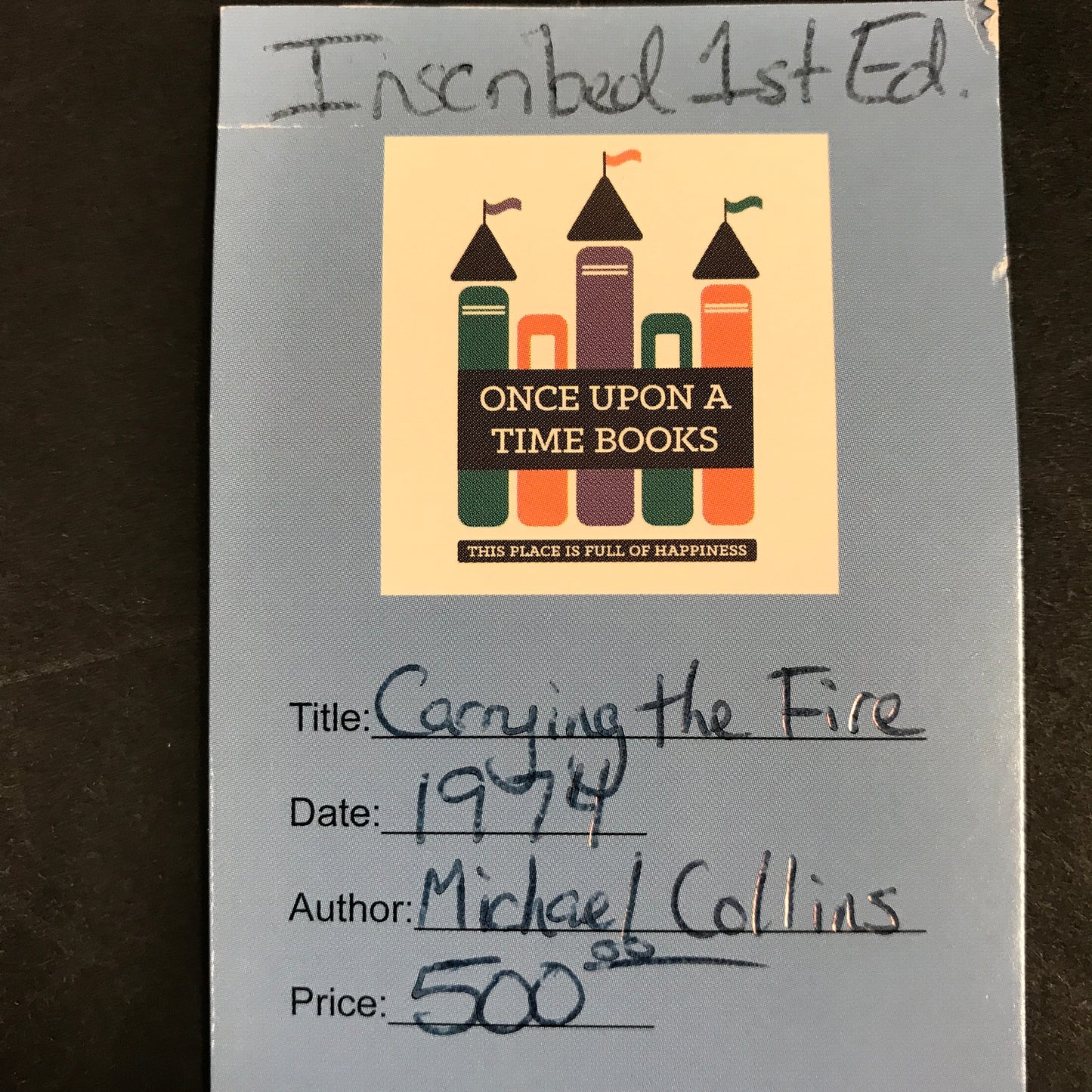 Carrying The Fire - Michael Collins - Signed - 1st Edition - 1974