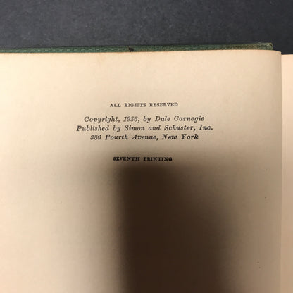 How to Win Friends and Influence People - Dale Carnegie - 7th Printing - 1937