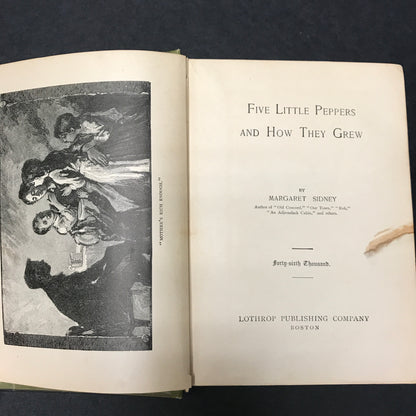 Five Little Peppers and How They Grew Up - Margaret Sidney - Missing Three Pages - 1881