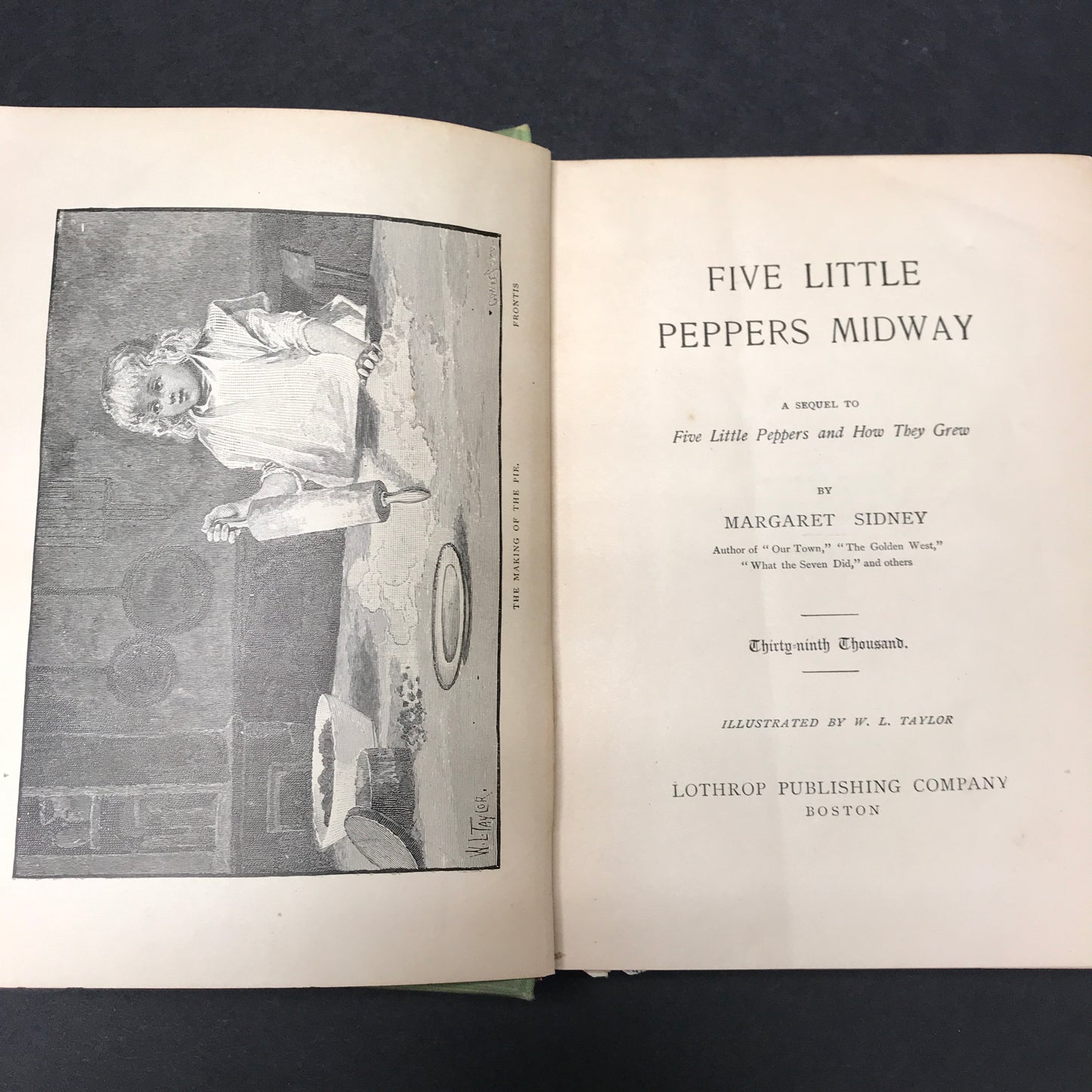 Five Little Peppers Midway - Margaret Sidney - Missing five pages - 1893