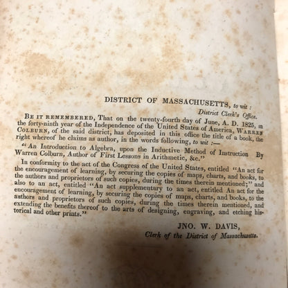 An Introduction to Algebra - Warren Colburn - 1838