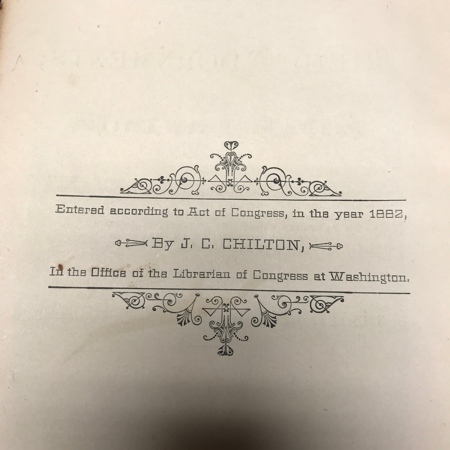 Our Homes and their Adornments - J. C. Chilton - 1882