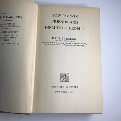 How to Win Friends and Influence People - Dale Carnegie - 13th Printing - 1937