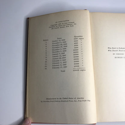 How to Win Friends and Influence People - Dale Carnegie - 13th Printing - 1937