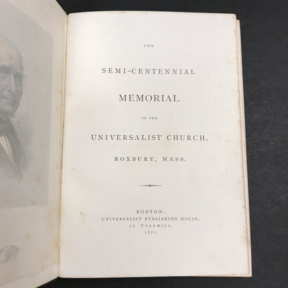 Semi-Centennial Memorial - Adoniram Patterson - 1871