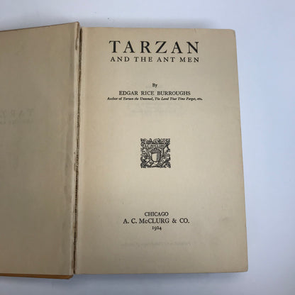 Tarzan and the Ant Men - Edgar Rice Burroughs - First Edition