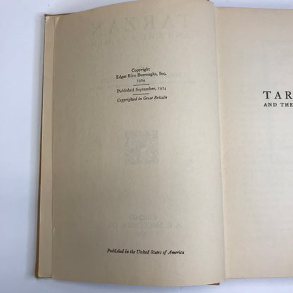 Tarzan and the Ant Men - Edgar Rice Burroughs - First Edition