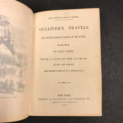 Gulliver's Travels - Johnathan Swift - 1856