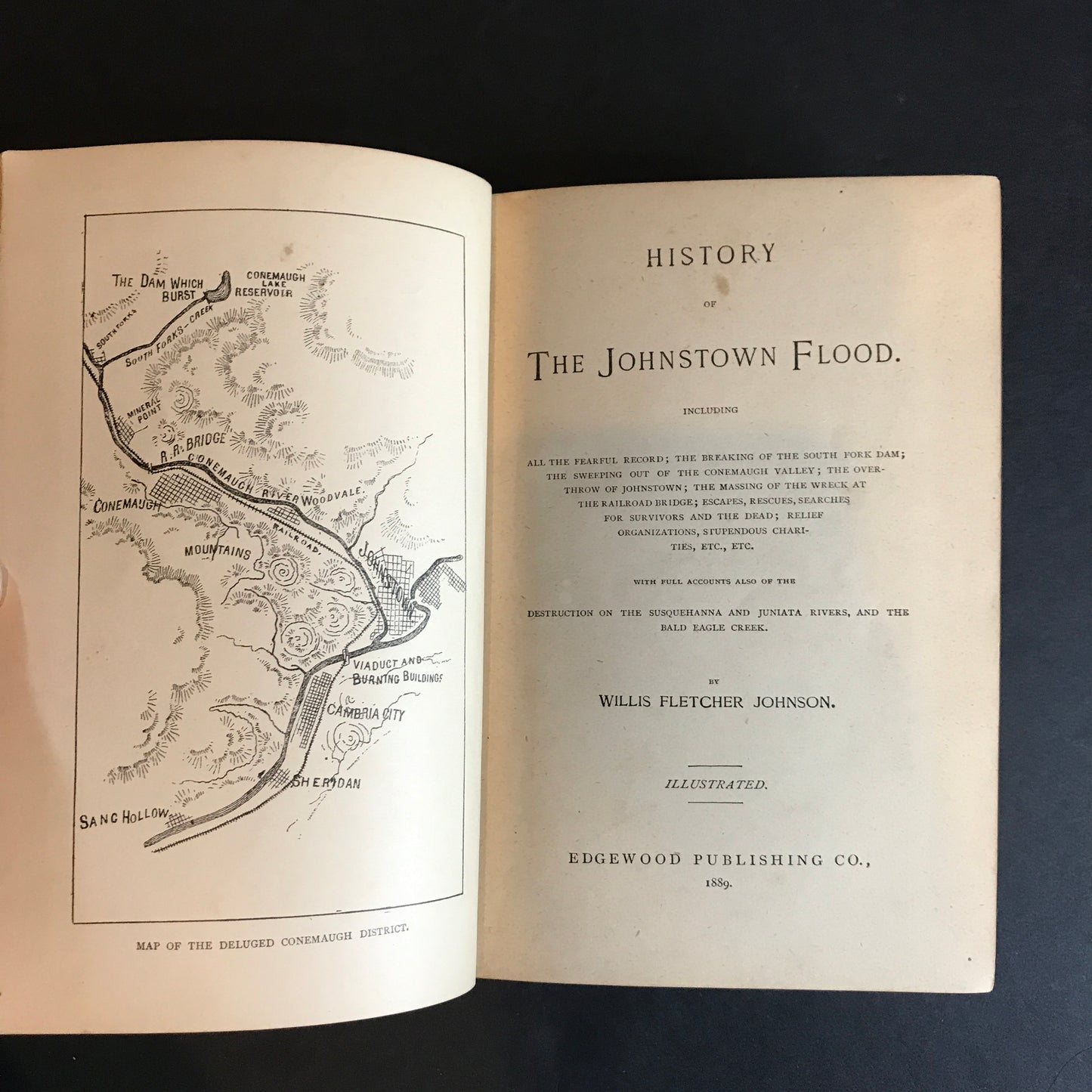 History of the Johnstown Flood - Willis Fletcher Johnson - 1st Edition - 1889