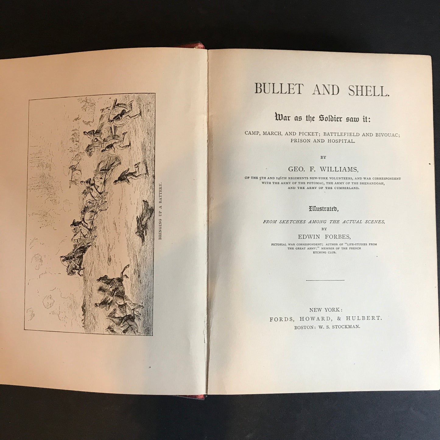 Bullet and Shell - Geo F. Williams - Early Print - 1882