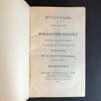 Hull's Jahr - Frederick Snelling - 1876