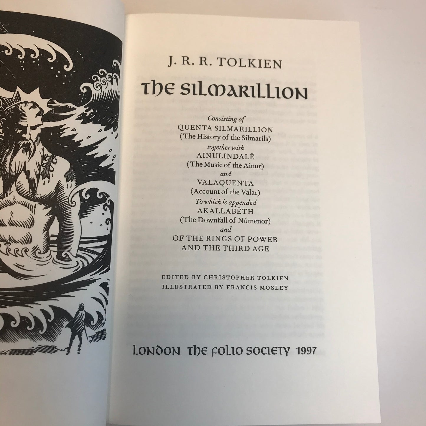 The Silmarillion - J.R.R. Tolkien -  Folio Society - 1st Thus Edition - 1997