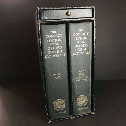 The Compact Edition of the Oxford English Dictionary - 10th Printing - 1975