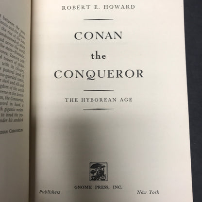 Conan The Conqueror - Robert E. Howard - First Edition - 1950