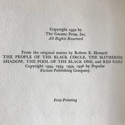 The Sword of Conan - Robert E. Howard - First Edition - 1952