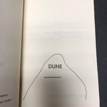 Dune - Frank Herbert - 1st Book Club Edition - 1861 Code On Back of Dust Jacket - 1965