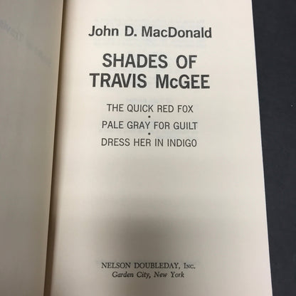 Shades of Travis McGee - John D. MacDonald - 1969