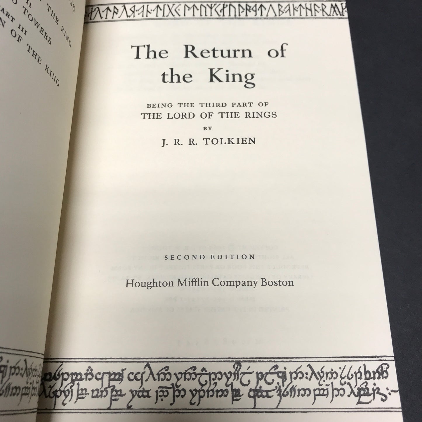 The Lord of the Rings - J. R. R. Tolkien - Early Printings - 1978