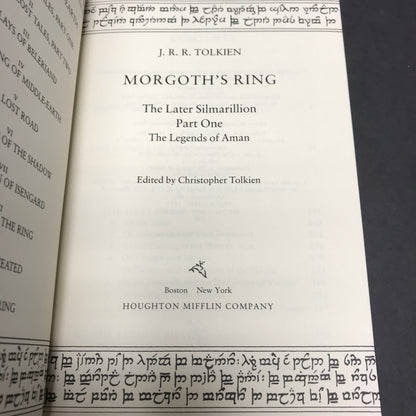 Morgoth's Ring - J. R. R. Tolkien - 6th Printing - 1993