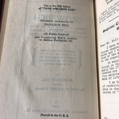 Think and Grow Rich - Napoleon Hill - 1956