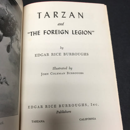 Tarzan and the Foreign Legion - Edgar Rice Burroughs - 1st Edition - 1947