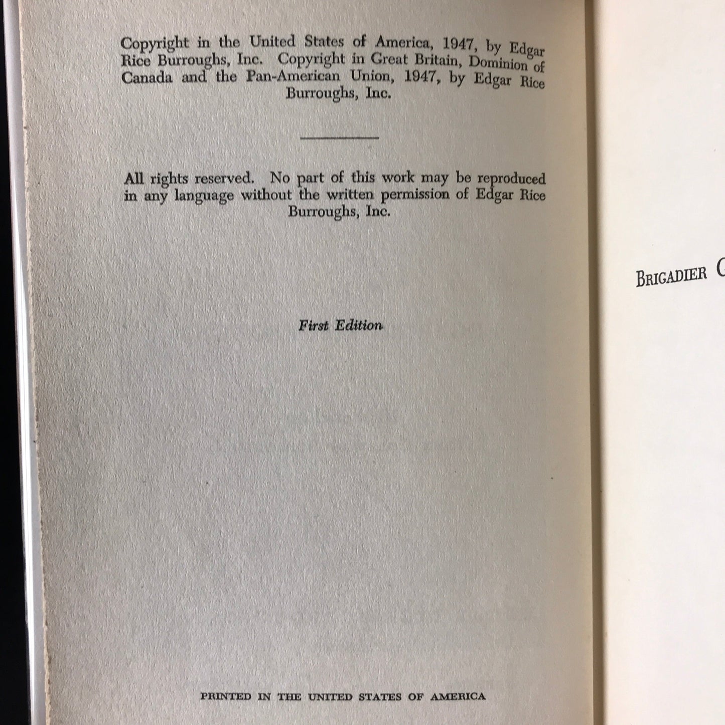 Tarzan and the Foreign Legion - Edgar Rice Burroughs - 1st Edition - 1947