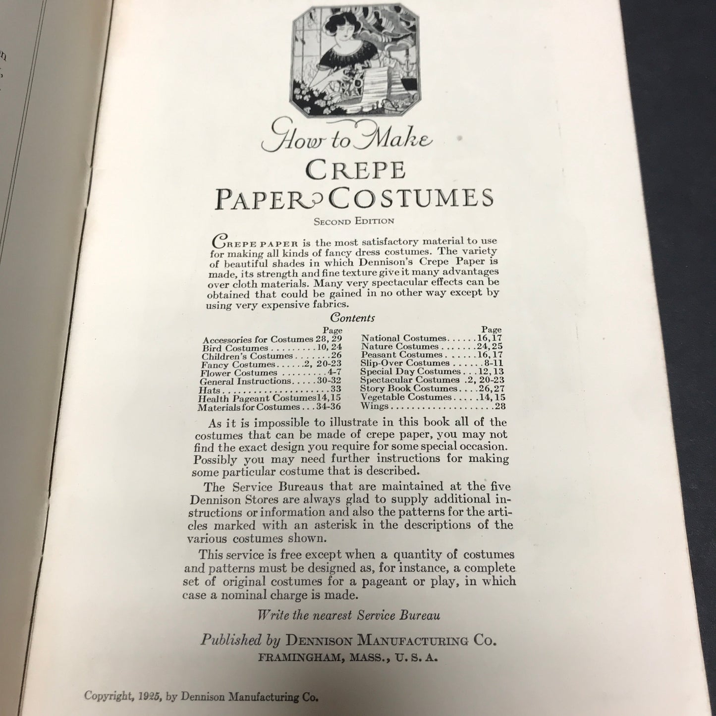 How to Make Crepe Paper Costumes - Dennison Manufacturing Co. - 1925