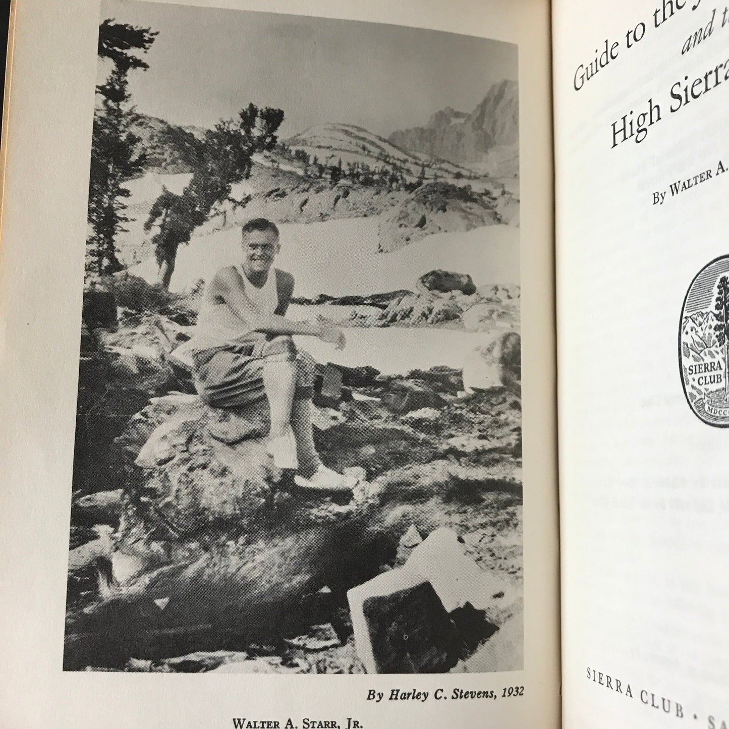 Starr's Guide: Guide to the John Muir Trail and the High Sierra Region - Walter A. Starr Jr. - With Map - 1962