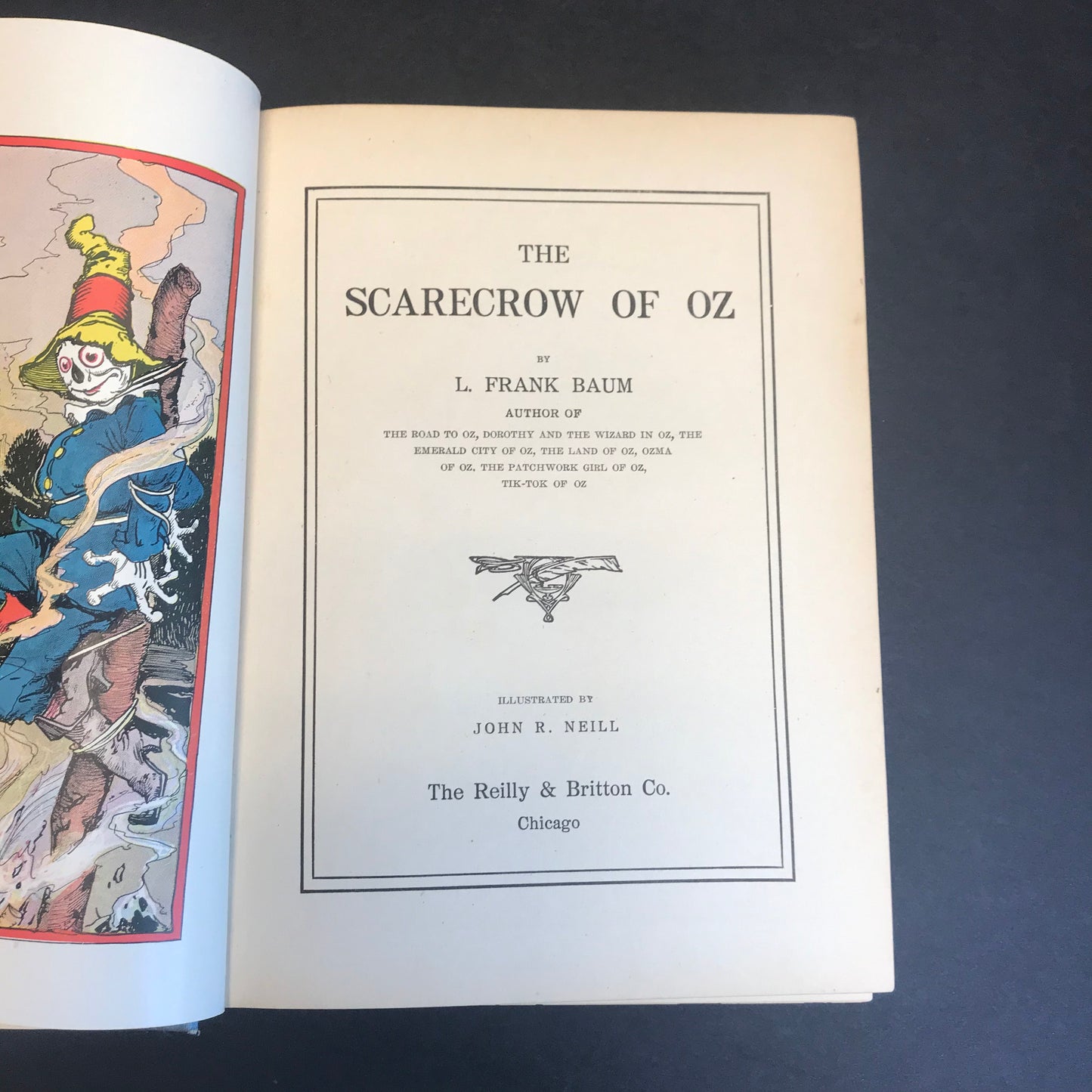 The Scarecrow of Oz - L. Frank Baum - 1918 - Tear on page 13