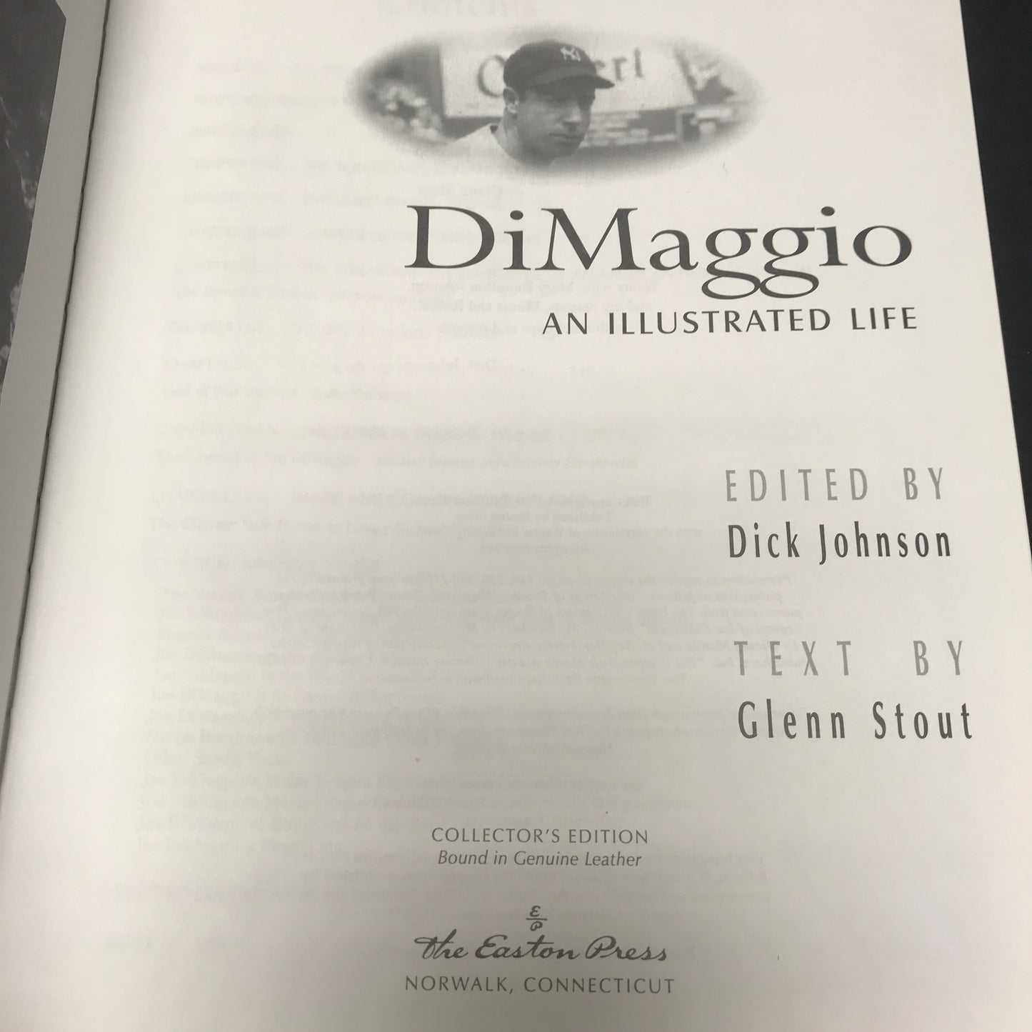 DiMaggio: An Illustrated Life - Glenn Stout - Easton Press - 1999