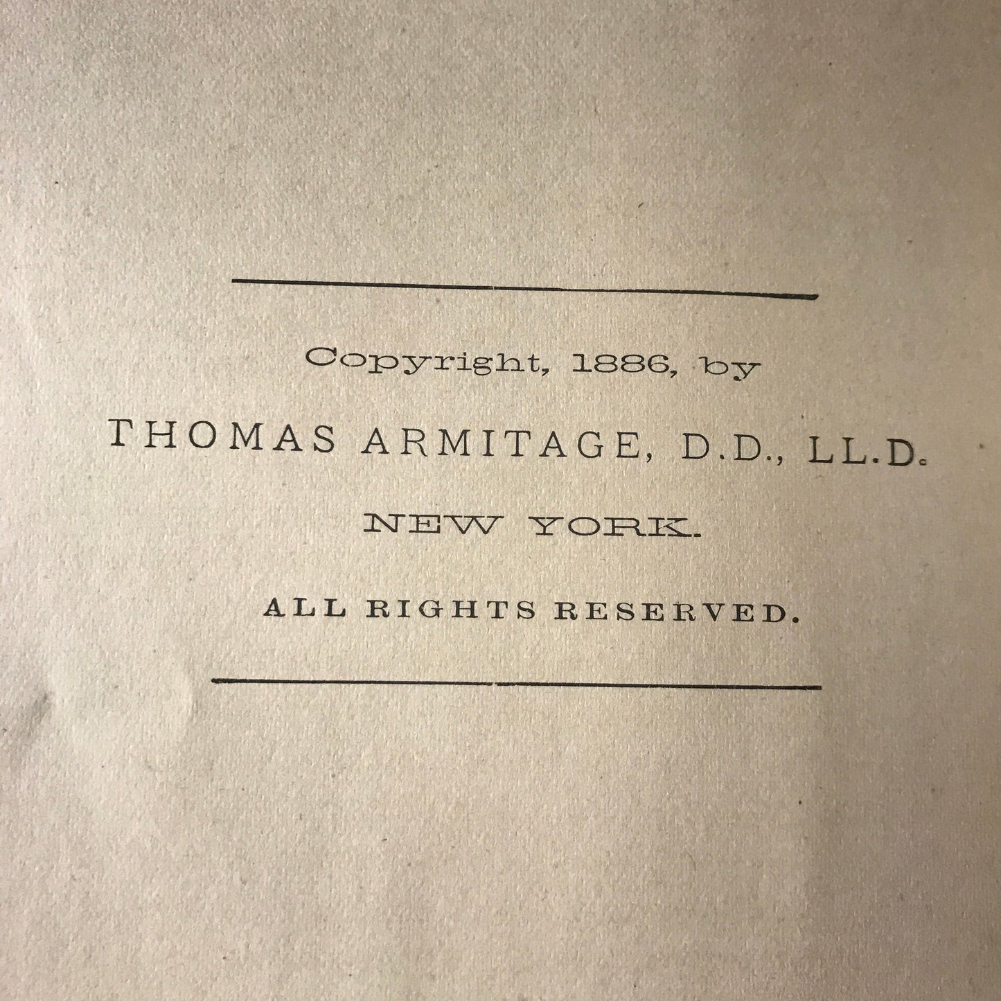 History of the Baptists - Thomas Armitage - 1887