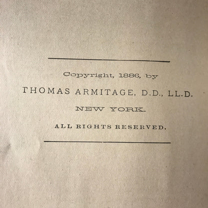 History of the Baptists - Thomas Armitage - 1887