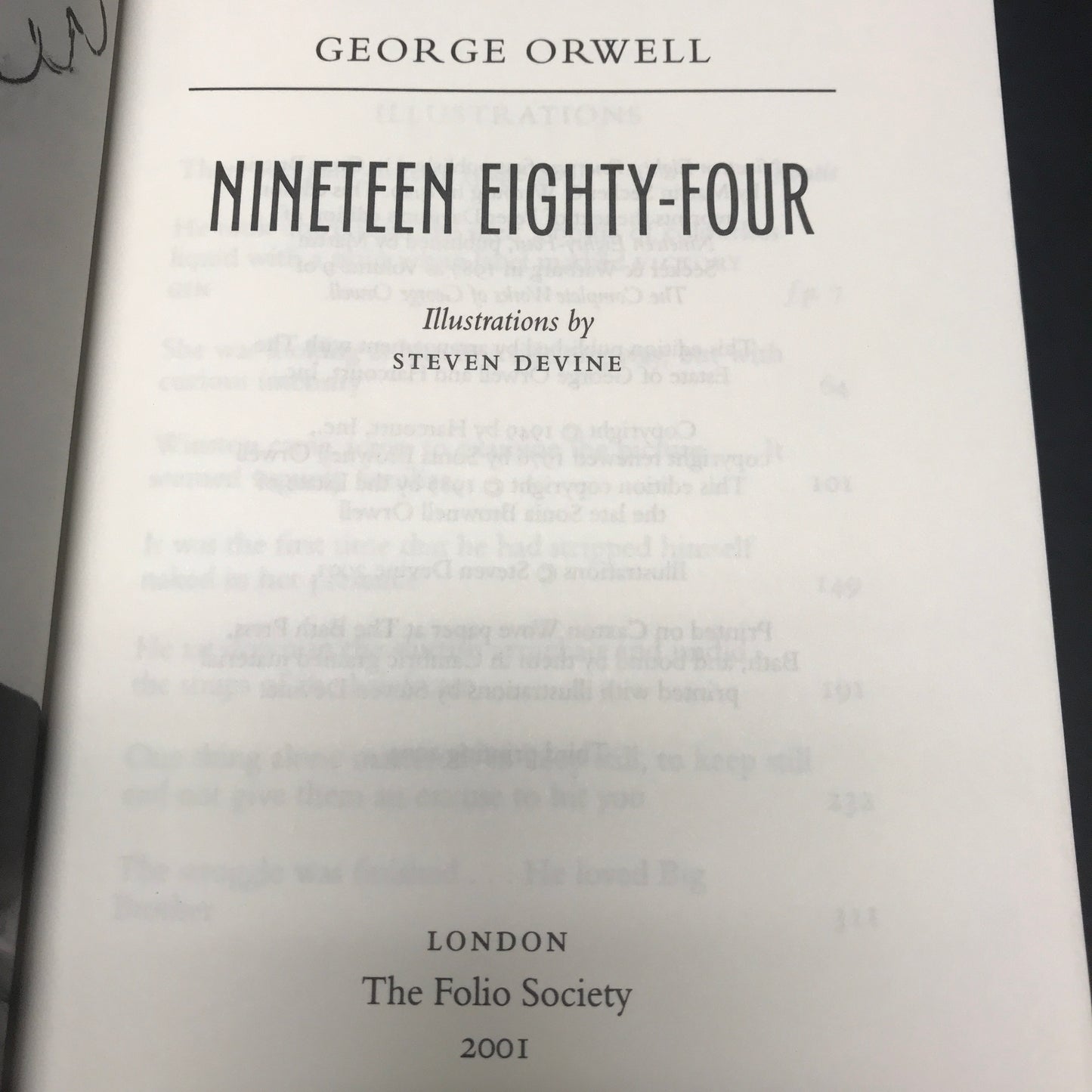 1984 - George Orwell - 3rd Printing - Folio Society - 2003