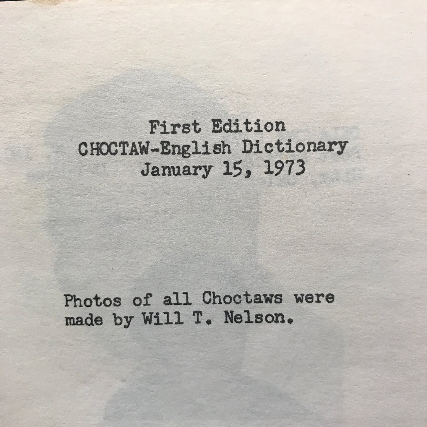 Choctaw English Dictionary - David Gardner - 1973