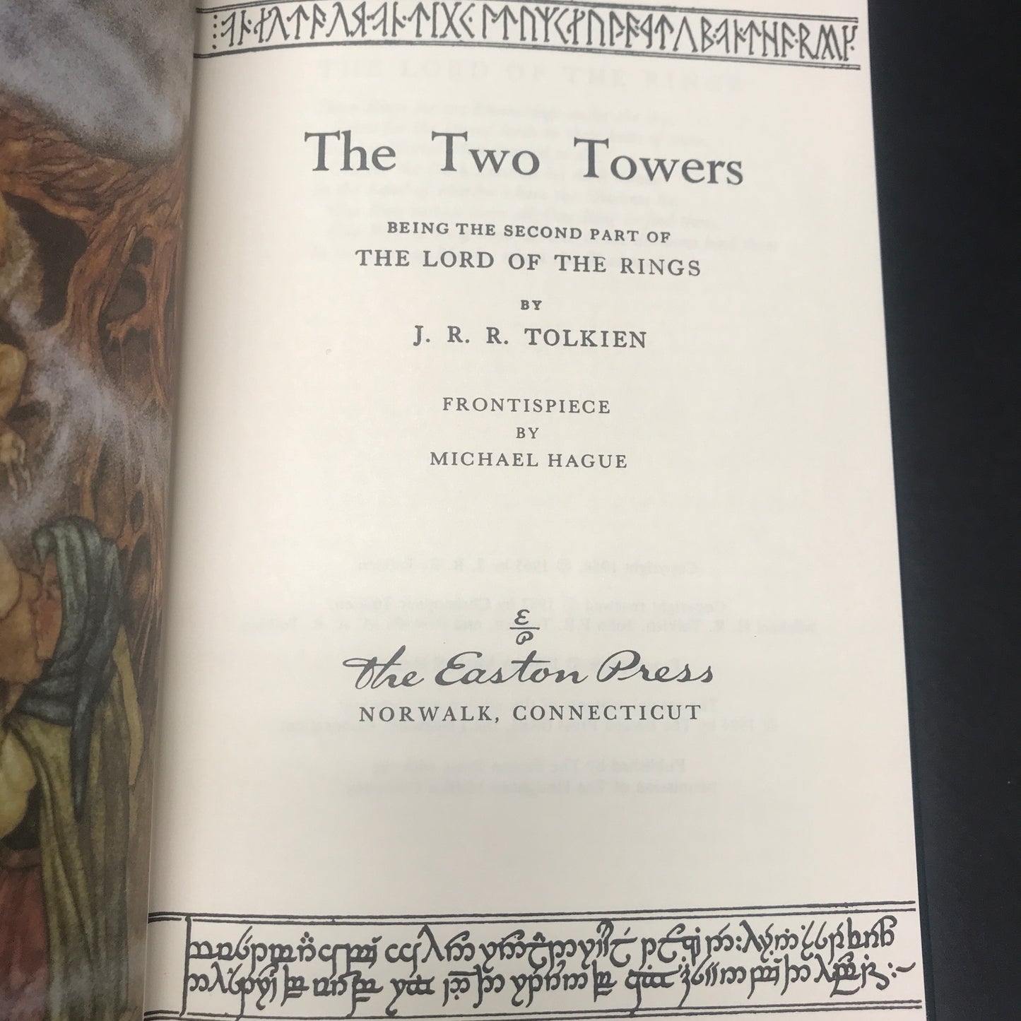 The Two Towers - J. R. R. Tolkien - 1st Thus - Easton Press - 1984