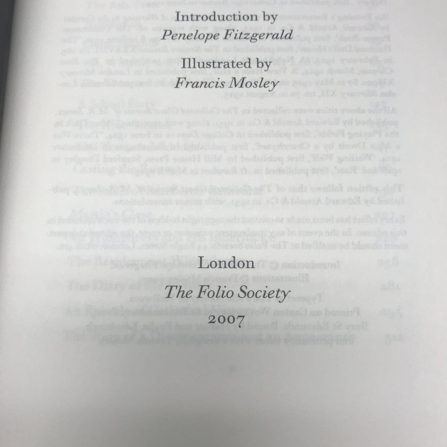 Collected Ghost Stories -M. R. James - Folio Society - 2007