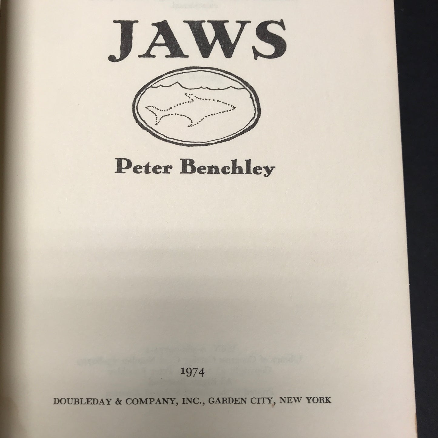 Jaws - Peter Benchley - Book Club Edition - 1974