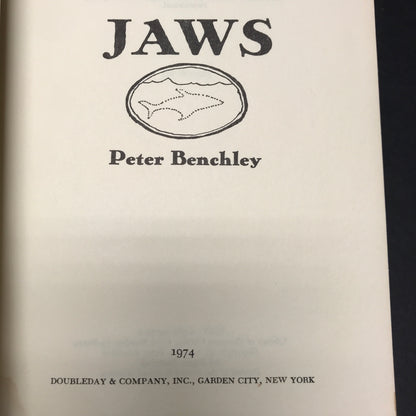 Jaws - Peter Benchley - Book Club Edition - 1974