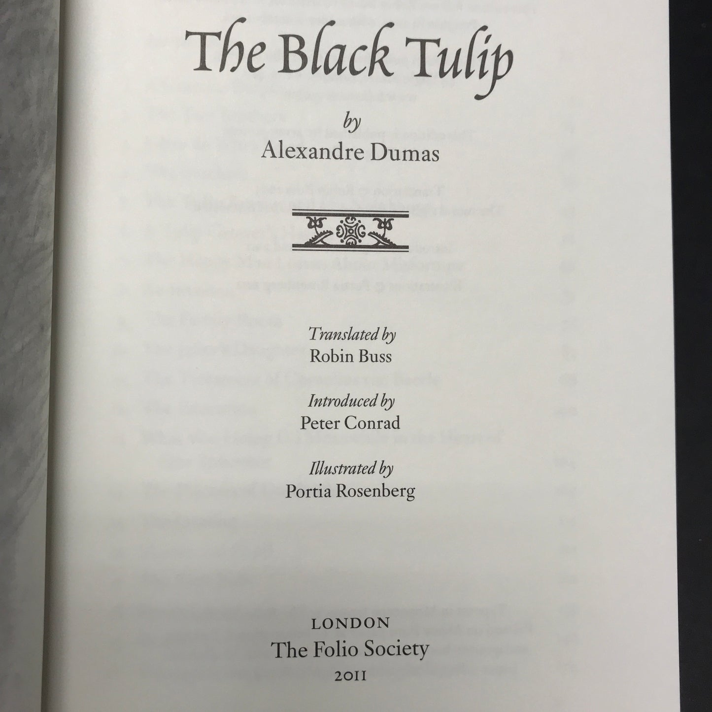 The Black Tulip - Alexander Dumas - 1st Thus - Folio Society - 2011