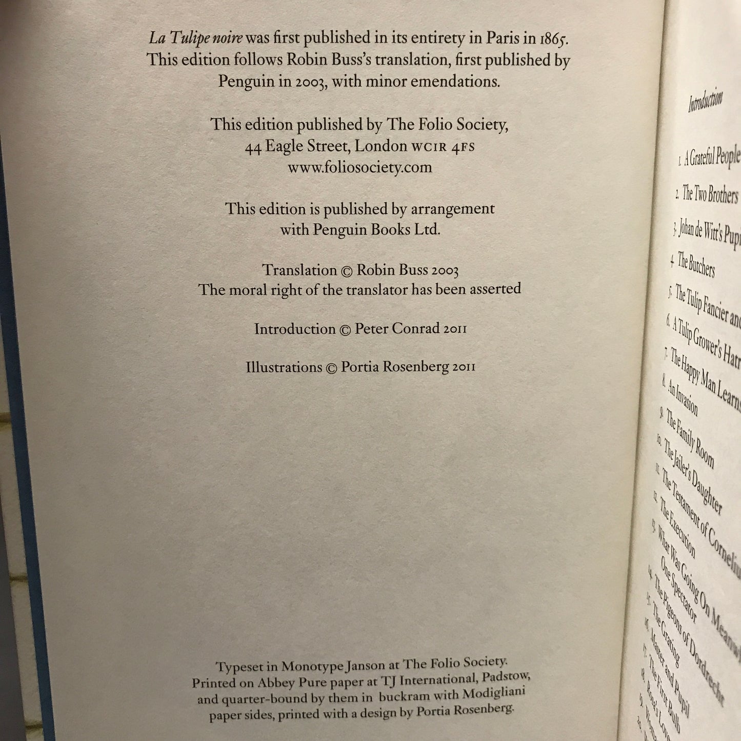 The Black Tulip - Alexander Dumas - 1st Thus - Folio Society - 2011