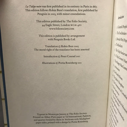 The Black Tulip - Alexander Dumas - 1st Thus - Folio Society - 2011