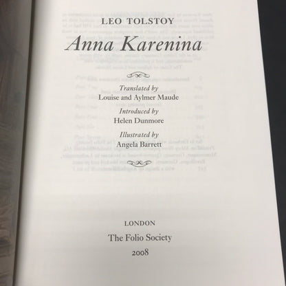 Anna Karenina - Leo Tolstoy - 2nd Printing - Folio Society - 2012