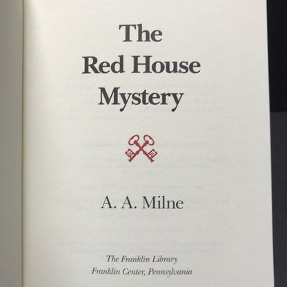 The Red House Mystery - A. A. Milne - Franklin Library - 1990